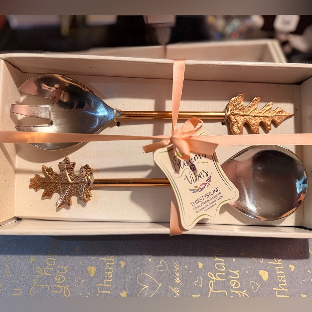 Thirstystone “Blooms n Vibes” Holiday Salad Serving Set